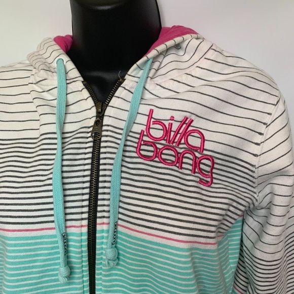 Billa Bong Striped Full Zipper Hoodie - Picture 4 of 9